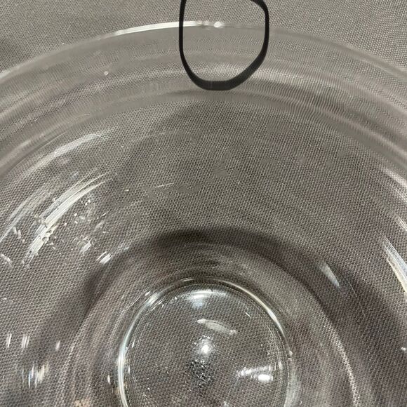 Vintage 50's Set of 6 Individual Glass Cups and Server Bowl - Picture 2 of 5